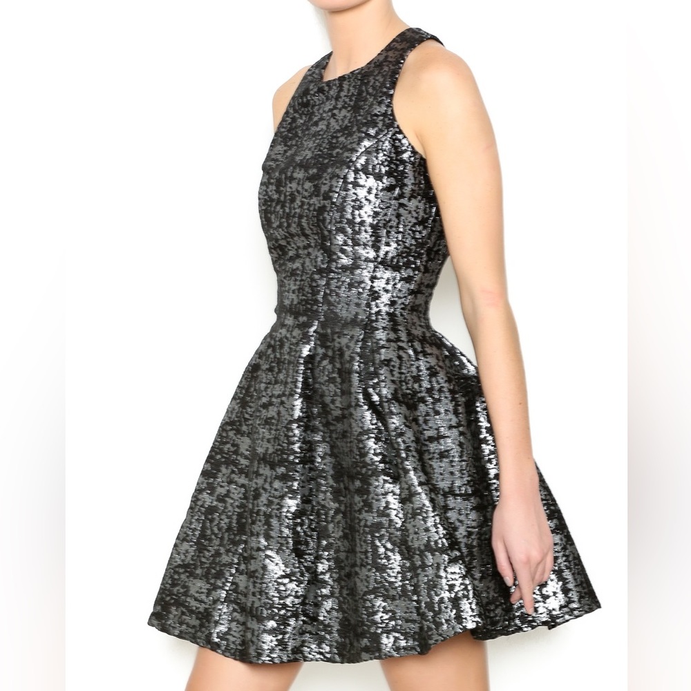Do + Be JACQUARD DRESS‎ A-line Dress Fit and Flare Holiday Party New Years - Picture 2 of 11